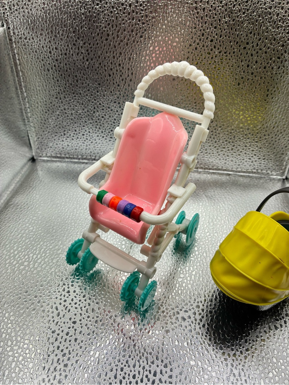 Barbie Doll Accessories Lot Vintage Kelly Toy Stroller + Skipper Doll Seat